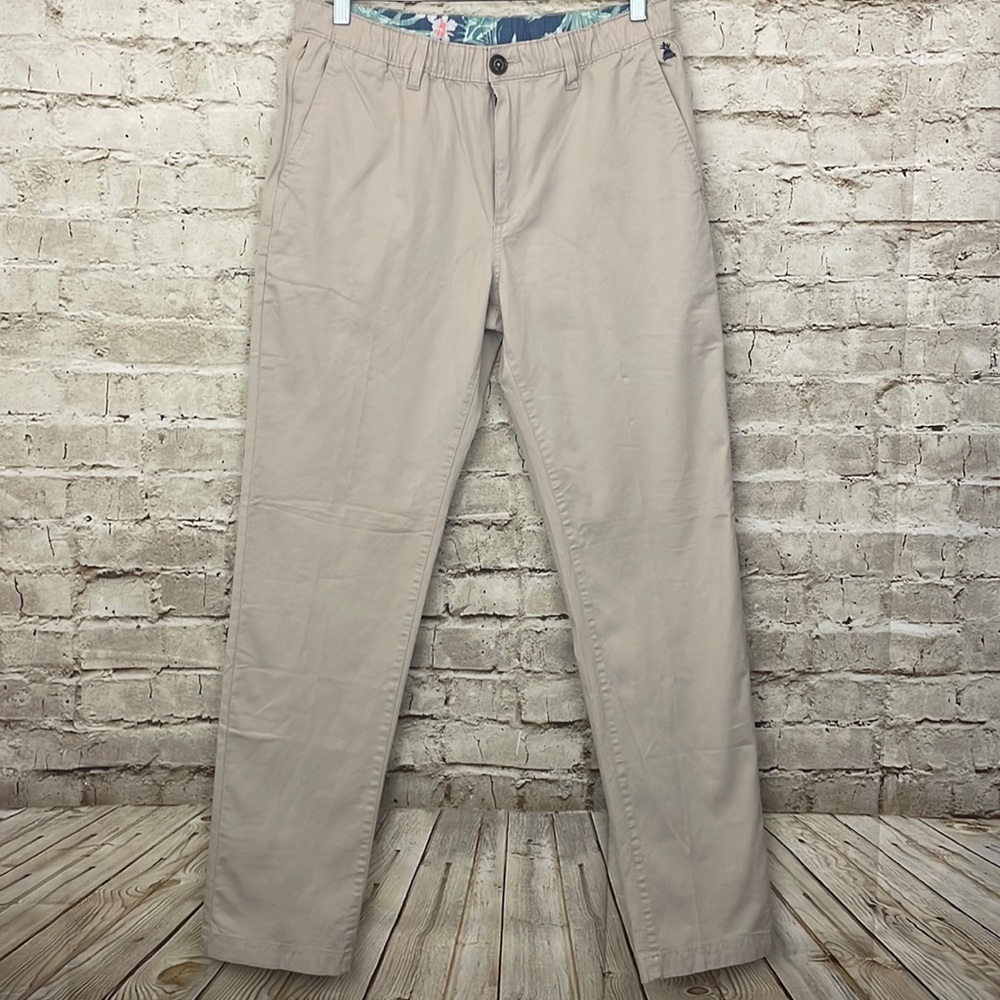 Chubbies Original Mens Stretch Twill Pants Khakinators in Light Tan/Khaki NWT